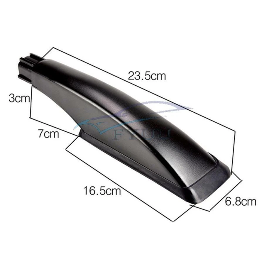 2Pcs 1.6M Silver & Black Aluminum Alloy Car Top Decoration Frame Luggage Rack US Foto 4 de 4