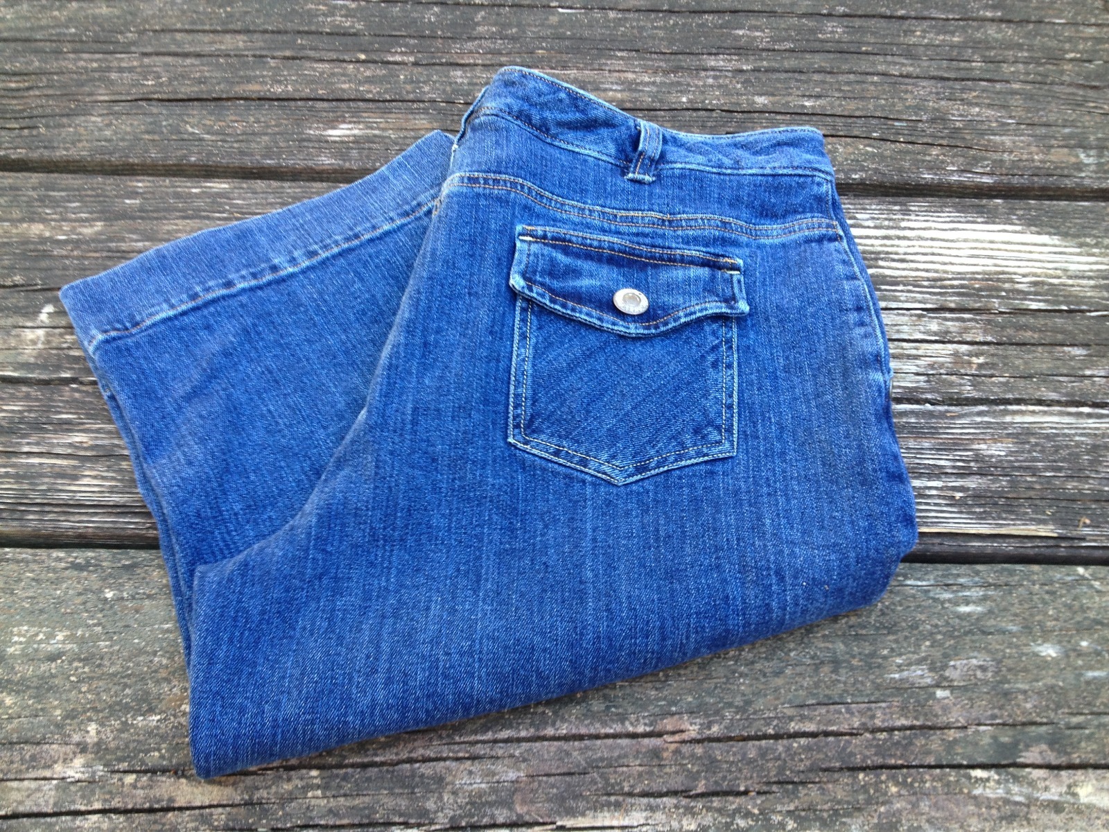 Nine West Ladies Denim Capri Pants Size 12 | eBay
