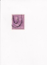 US Postage Stamp 50 CENTS POSTMARKED PURPLE 50 CENTS WILLAIM HOWARD TAFT