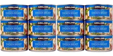 Kirkland Premium Chunk Chicken Breast Packed in Water 12.5oz 6 Pack Exp 10/2027