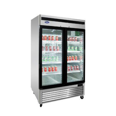 Atosa MCF8707GR, 2 GLASS Door Merchandiser Cooler