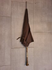 Vintage Umbrella With gold and MOP Handle no hole or rip