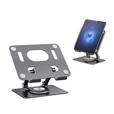 Portable Stand Ergonomic Metal Aluminum Adjustable Tablet Phone Holder Foldable