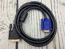 DVI to VGA Cable DVI D 24 1 to VGA 1.8m Cable Male to Male Gold Plated Cord