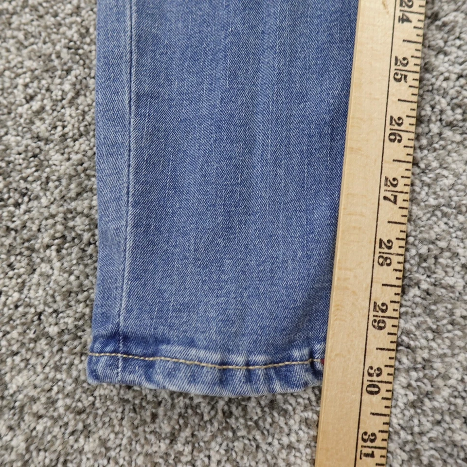 Pantalones de mezclilla True Religion para mujer 25 azules Halle ajustados elásticos con solapa bolsillo Foto 4 de 4