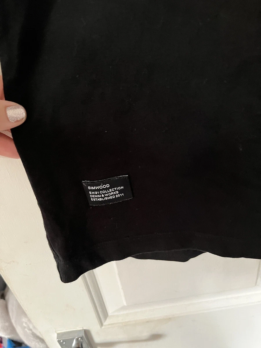 simwood Denim black t shirt size xxl eBay