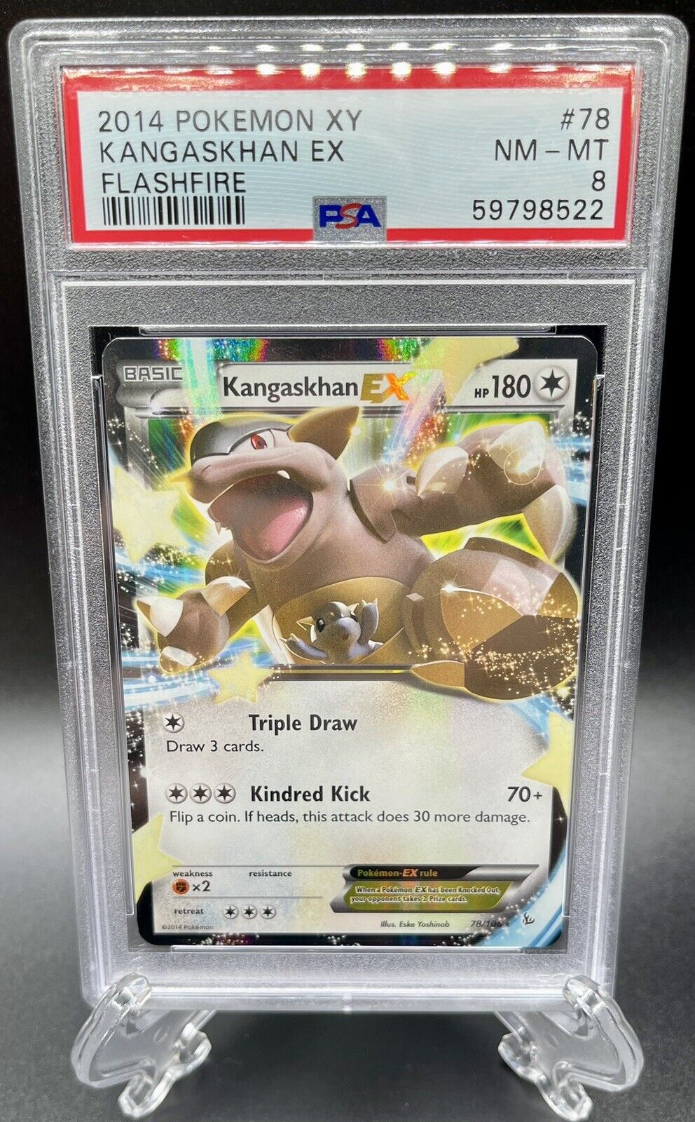 Kangaskhan EX ULTRA RARE 78/106 XY Flashfire Pokemon card TCG NM HOLO 2014