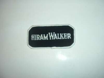 Vintage Hiram Walker Whiskey Patch 4'' X 2'' 70s Manufacture