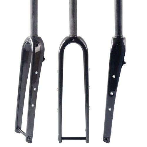 700C Carbon fiber bicycle 1 1/8 road Gravel bike Fork Flat Mount 12mm thru axle - Picture 5 of 12