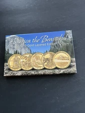 America the Beautiful 2010 Gold Layered Edition Quarters