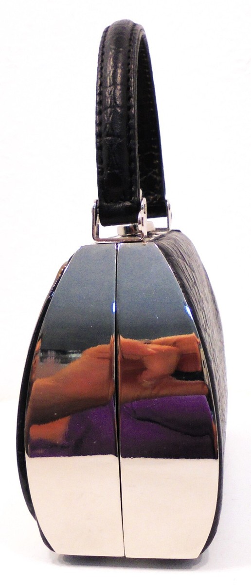 Debbie Brooks New York Designer Handbag Purse Hard Shell & Pebbled  