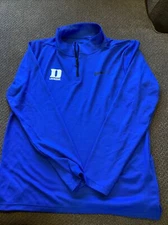 Duke University Lacrosse Nike Quarter Zip Womens M New No Tags 