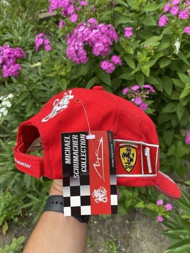 VINTAGE NEW FERRARI FORMULA 1 MICHAEL SCHUMACHER CAP - Picture 5 of 8