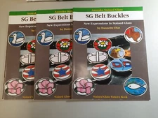 Aanraku SG Belt Buckles Dannette Diaz Stained Glass Pattern Book Lot Of 3 Gift