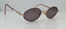 Vintage Zimco 24 Brown Gold Oval Sunglasses FRAMES ONLY USA