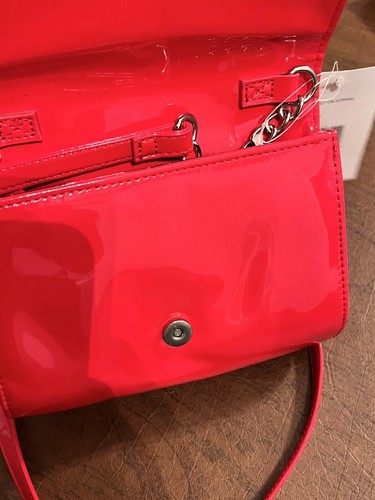 NWT Betsy Johnson  Bow Red Purse Handbag Shoulder Strap - Picture 6 of 10