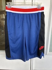 Nike Boy  s Dry Fit Athletic Shorts Big Kid Size XL - Blue, Black, Red  White