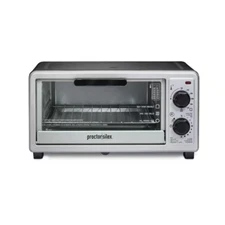 Proctor Silex 4-Slice Toaster Oven Broiler Black Manual Control 1100-Watt