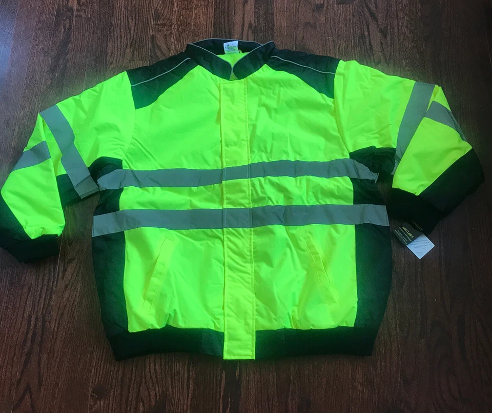 AW Direct Class 3 High Visibility Work Jacket Fleece Insulated 2XL NWT - Image 3 of 4