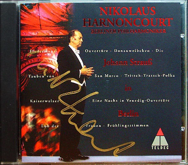 HARNONCOURT Signed JOHANN STRAUSS IN BERLIN BPO CD Kaiserwalzer Frühlingsstimmen - Bild 1 von 1