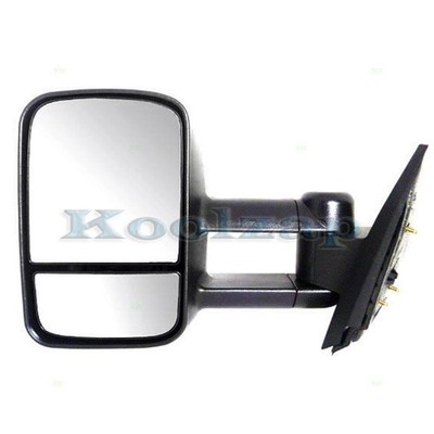 For 07-14 Suburban Tahoe Yukon XL Manual Telescopic Tow Mirror Black Left Side