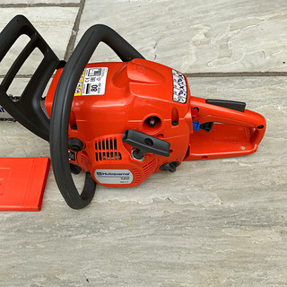 Husqvarna 120 Mark II Petrol Chainsaw with Chain Brake & Guide Bar Cover