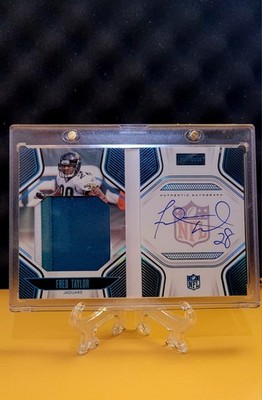 Fred Taylor 2022 Playbook 2 Color Patch Auto Booklet /49 #PJA-FT Jaguars 