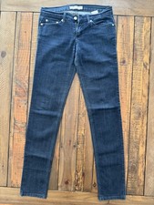 Flying Monkey Jennie Jeans Womens 5 Dark Wash Skinny Flap Pocket Made in USA