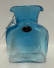 Blenko Glass MINI Water Bottle 384 - Ice Blue Fade