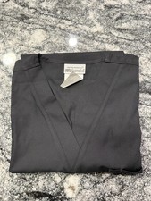 UA Scrubs Unisex V-Neck Medical Scrub Top Black Size L 65/35 Solid 256-138