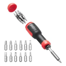 VEVOR 13 Piece Screwdriver Set Magnetic Handle Torx Phillips Hand Tools Sockets