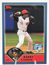 2003 Topps Opening Day #43 Barry Larkin- Cincinnati Reds