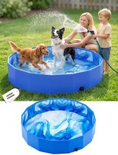 2026 Foldable Dog Kiddie Pool,Portable Hard Plastic Dog Pool48 12in