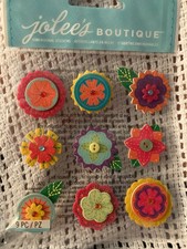 Jolees layered mini flowers- 2013- bright vivid colors 