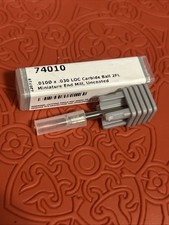 NEW HARVEY TOOL 74010 .010 X .030 LOC CARBIDE BALL 2FL MIN EM (Q29)