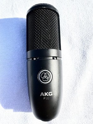 AKG P120 Large-Diaphragm Condenser Studio Microphone - TESTED WORKING