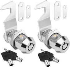 5/8 Inch Cabinet Cam Lock Keyed Alike Hook Cam Lock Zinc Alloy 2 Pack RV Storage