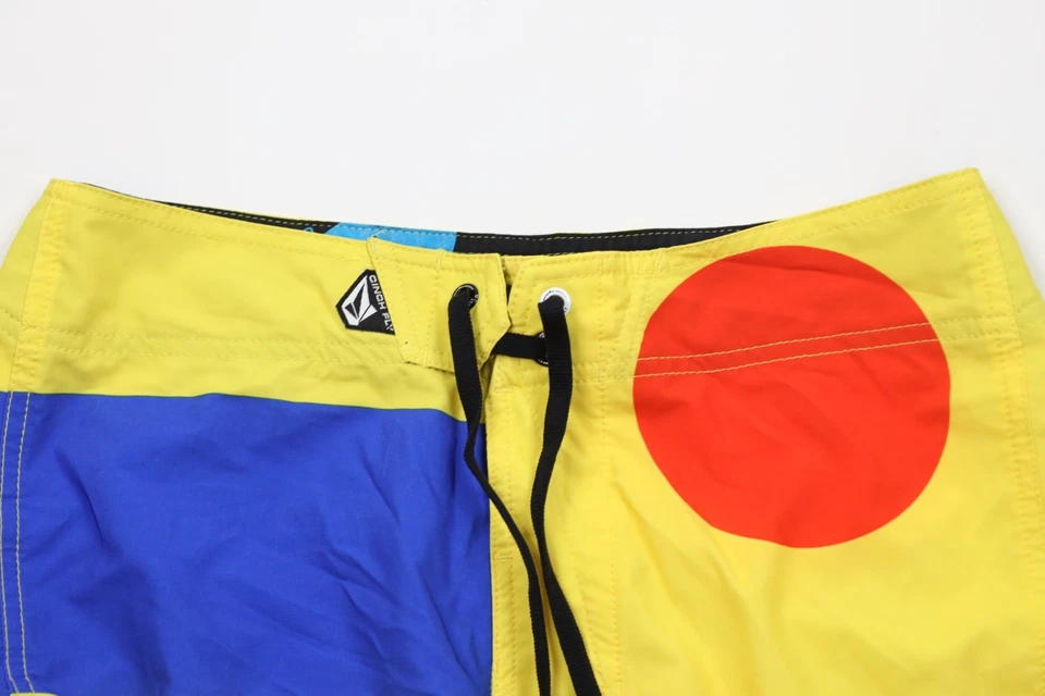 Vintage Volcom Mens 30 Spell Out Geometric Stretch Boardies Board Shorts Trunks - Image 2 of 4