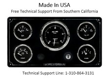 Westerbeke Engine marine instrument Panel Pre Wired USA Made Alternator Pick Up