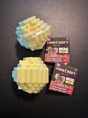 MINECRAFT MINI MODE SPAWN EGG LOT OF 2 - Minecraft Movie BLIND Mystery Eggs