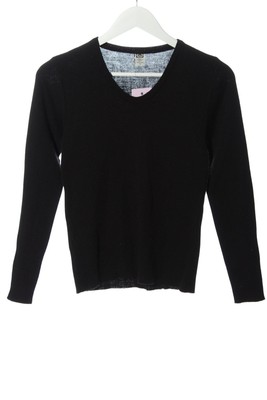 ELITE Strickpullover Damen Pullover Gr. DE 38 schwarz Casual-Look
