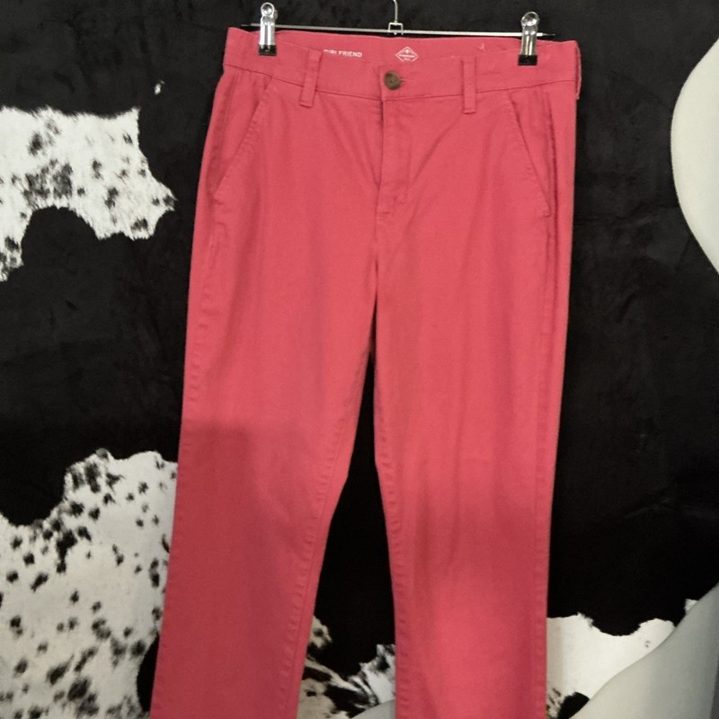 Women’s St. John’s Bay Bright Pink Pants, Sz 6 Girlfriend Style Dressy Comfy Fun
