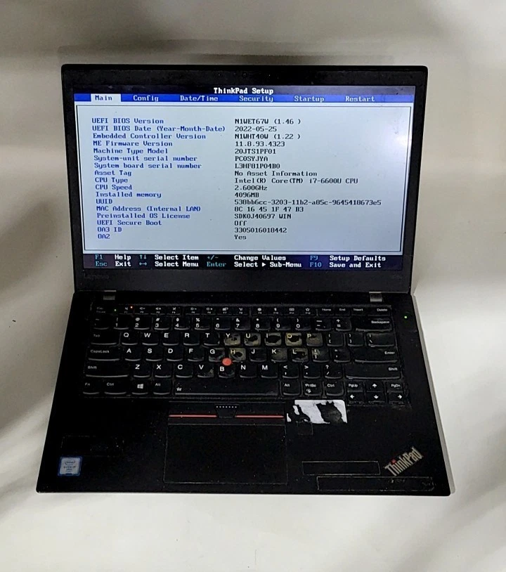 Lenovo ThinkPad T470S 4 GB RAM PC Laptops & Netbooks for Sale