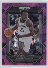 2023-24 Panini Prizm Draft Picks Purple Ice Prizm 33/149 Adama Sanogo #8 01sb