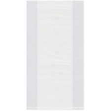 Plymor 8" x 3" x 15", 1 Mil Gusseted Plastic Bags