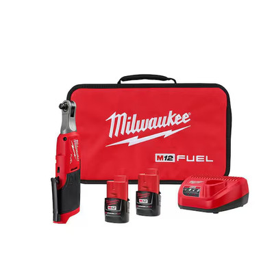   *SEALED* Milwaukee Tool M12 FUEL 3/8'' High Speed Ratchet Kit - W/ 2 BATTERIES 