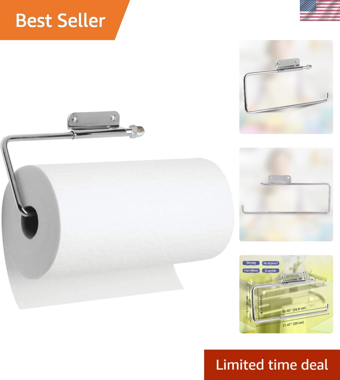 Holder - 11.4" Stainless Steel Organizer
