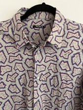 Miu Miu by Prada Logo Stretch Logo Shirt size 39/15.5