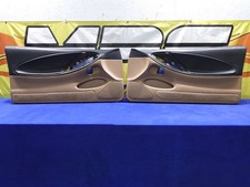 1994-1995 Ford Mustang Factory Oem Two Tone Tan Black Door Panel Pair Panels F71