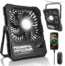 20000mAh Portable Rechargeable Fan 8" Camping Travel Fan w/ Remote